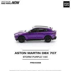 Pop Race Aston Martin DBX 707 Storm Purple 1/64 Miniature Car JAPAN OFFICIAL