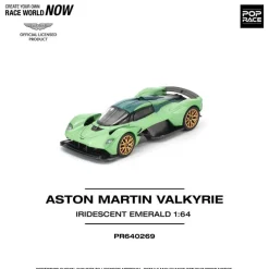 Pop Race Other Toys & Hobbies*Aston Martin Valkyrie Iridescent Emerald 1/64 Miniature Car JAPAN OFFICIAL