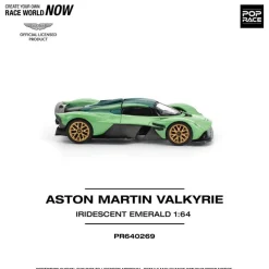 Pop Race Other Toys & Hobbies*Aston Martin Valkyrie Iridescent Emerald 1/64 Miniature Car JAPAN OFFICIAL