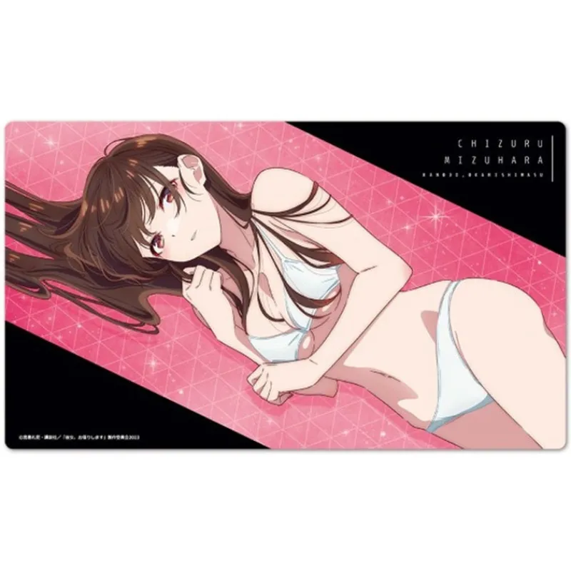 Azu Maker Other Toys & Hobbies*Rent-A-Girlfriend Character Rubber Mat C Chizuru Mizuhara JAPAN