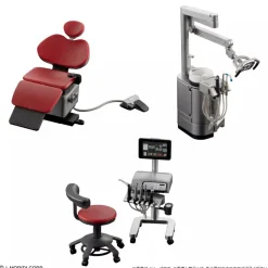 BANDAI 1/12 Dental Chair Signo T500 Figure Set of 3 Capsule Toy JAPAN OFFICIAL