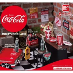 BANDAI Coca Cola Miniature Charm Complete Set Capsule Toy JAPAN OFFICIAL
