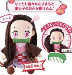 BANDAI Plush Toy|Demon Slayer*Demon Slayer Talking Nezuko Kamado Plush Doll JAPAN OFFICIAL