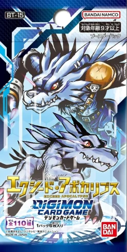 BANDAI Digimon Card Exceed Apocalypse Booster BT-15 Pack Box TCG JAPAN OFFICIAL