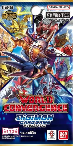 BANDAI Cards|Digimon*Digimon Card Game World Convergence Booster Pack Box TCG JAPAN