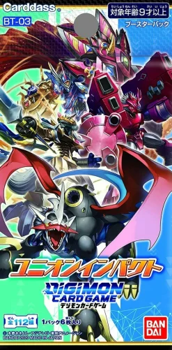 BANDAI Digimon Card Game Booster Union Impact Sealed Box BT-03 Japanese OFFICIAL