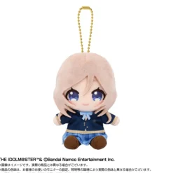 BANDAI Plush Toy*Gakuen iDOLM@STER Chibi Sitting Rinami Himesaki Plush Mascot JAPAN