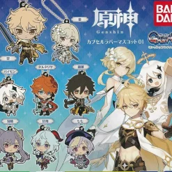 BANDAI Genshin*Genshin Capsule Rubber Mascot 01 All 8 Full Set Gasha Capsule toy ZA-130