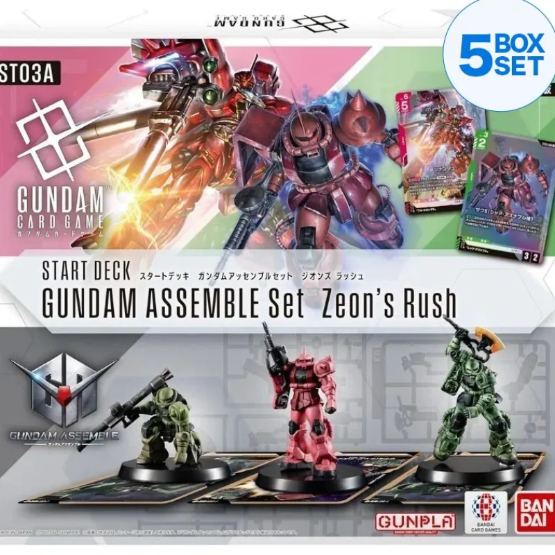 BANDAI Gundam Assemble Set Zeon's Rush Starter Deck ST03A TCG JAPAN
