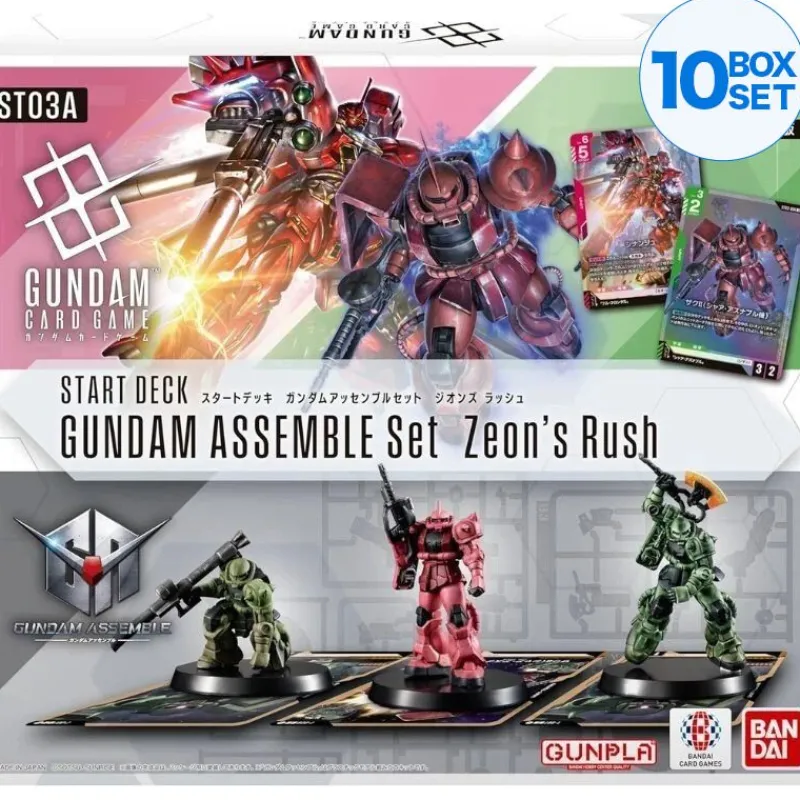 BANDAI Gundam Assemble Set Zeon's Rush Starter Deck ST03A TCG JAPAN
