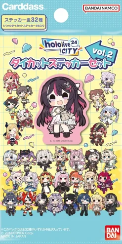 BANDAI Hololive CITY'24 Die-cut Sticker Set Vol.2 JAPAN OFFICIAL
