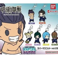 BANDAI Jujutsu Kaisen KAPSEL PUPPE Rubber Mascot Vol.03 Full 6 Types SET ZA-335