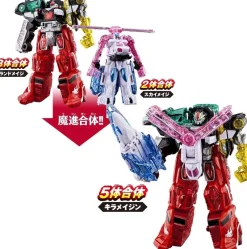 BANDAI Figure*Kiramager Robo 01 Mashin Gattai DX Kirameijin Set Action Figure JAPAN