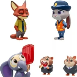 BANDAI Figure*Narabundesu Zootopia Complete Set Figure Capsule Toy JAPAN OFFICIAL