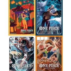 BANDAI One Piece Card Official Card Sleeve 7 All 4 type Set JAPAN OFFICIAL