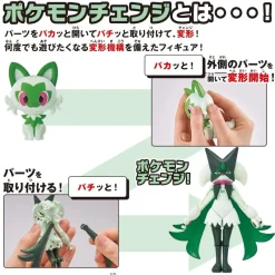 BANDAI Pokemon Change Sprigatito & Meowscarada Model Kit JAPAN OFFICIAL
