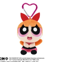 BANDAI Purinui Mascot with Carabiner The Powerpuff Girls Blossom Plush JAPAN