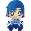 BANDAI Plush Toy*Sailor Moon Sailor Mercury Chibi Plush Doll JAPAN OFFICIAL