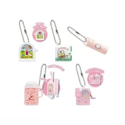 BANDAI Sanrio Characters Retro Miniature Charm 2 Complete Set Capsule Toy JAPAN