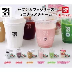BANDAI Seven Cafe Series Miniature Charm Complete Set Capsule Toy JAPAN OFFICIAL