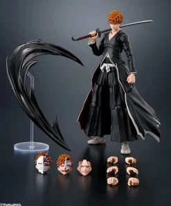 BANDAI Figure*S.H.Figuarts BLEACH Ichigo Kurosaki Getsugatensho Action Figure JAPAN