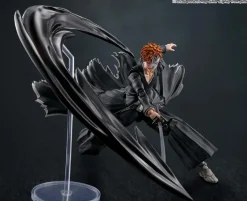 BANDAI Figure*S.H.Figuarts BLEACH Ichigo Kurosaki Getsugatensho Action Figure JAPAN