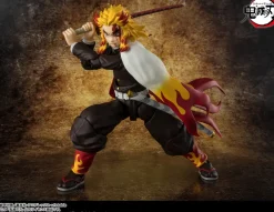 BANDAI S.H.Figuarts Demon Slayer Kyojuro Rengoku Action Figure JAPAN OFFICIAL