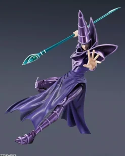 BANDAI S.H.MonsterArts Yu-Gi-Oh! Duel Monsters Dark Magician Action Figure JAPAN