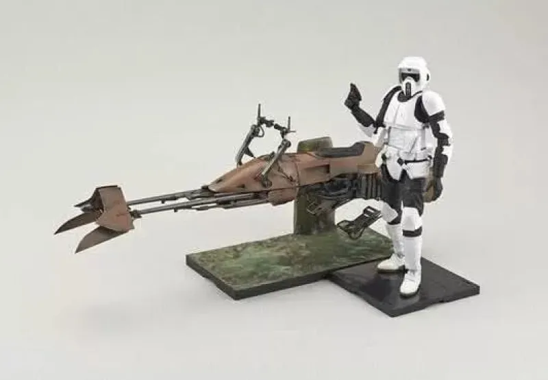 BANDAI Figure|Star Wars*Star Wars Return of the Jedi Scout Trooper & Speeder Bike Model Kit JAPAN