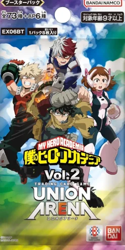 BANDAI Union Arena My Hero Academia Vol.2 EX06BT Booster Pack Box TCG JAPAN