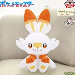 Banpresto Plush Toy*Mecha Mofugutto Pokemon Scorbunny Plush Doll JAPAN OFFICIAL
