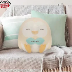 Banpresto Mecha Mofugutto Pokemon Rowlet Plush Doll JAPAN OFFICIAL
