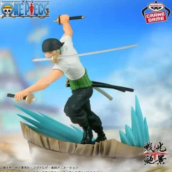 Banpresto Senkou Zekkei One Piece Zoro & Dracule Mihawk Figure Set of 2 JAPAN