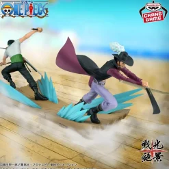 Banpresto Senkou Zekkei One Piece Zoro & Dracule Mihawk Figure Set of 2 JAPAN