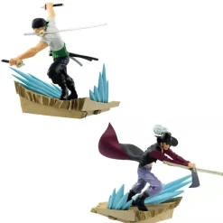 Banpresto One Piece*Senkou Zekkei One Piece Zoro & Dracule Mihawk Figure Set of 2 JAPAN