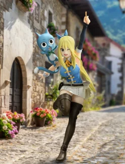 Bellfine Figure*FAIRY TAIL Final Series Lucy Heartfilia Wink Ver 1/8 Figure JAPAN