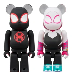 Medicom Toy Figure*BE@RBRICK SPIDER-MAN Miles Morales & SPIDER-GWEN 2PCS Set Action Figure JAPAN