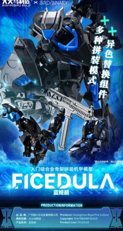 BIGFIREBIRD BUILD Figure*Bird/Binary Ficedula Model Kit JAPAN OFFICIAL