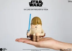 Blitzway SML Star Wars Luke Skywalker and Yoda Figure JAPAN OFFICIAL