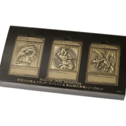 Movic Blue-Eyes White Dragon & Dark Magician & Red-Eyes Black Dragon Relief Set JAPAN