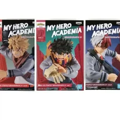 BANPRESTO BRAVEGRAPH #1 My Hero Academia Midoriya ＆ Bakugo ＆ Todoroki 3 Set Figure JAPAN