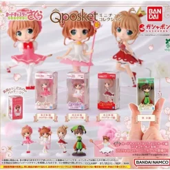 BANDAI Cardcaptor Sakura Q posket Miniature Collection Complete Set Figure Capsule Toy