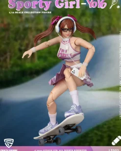 CFTOYS Figure*CRAZY FIGURE LT005 Sporty girl YOYO 1/12 Action Figure JAPAN OFFICIAL