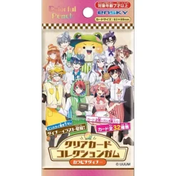 Ensky Colorful Peach Clear Card Collection Gum ColorPeach Diner Candy Toy TCG JAPAN