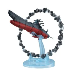 MegaHouse Figure*Cosmo Fleet Special Space Battleship Yamato 2202 Re. with Asteroid Ring Figure