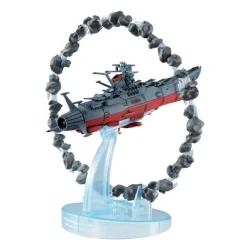 MegaHouse Figure*Cosmo Fleet Special Space Battleship Yamato 2202 Re. with Asteroid Ring Figure