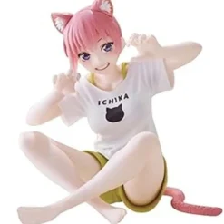 TAITO Figure*Desktop Cute The Quintessential Quintuplets Ichika Nakano Cat Room Wear Figure