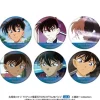 Nihon TV Service Detective Conan Scene Photo Trading Hologram Tin Badge vol.4 All 6 set JAPAN