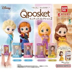 Bandai Disney Character Q posket Miniature Collection 2 Figure Complete Set Capsule Toy
