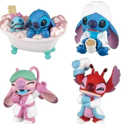 Takara Tomy A.R.T.S Figure*Disney Character Stitch Relaxing Bath Time Complete Set Figure Capsule Toy JAPAN